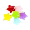 Colgante de estrella de cinco puntas de acrílico de 24 mm en color caramelo, hecho a mano, para llavero, bolso, accesorios de joyería al por mayor