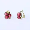 Joias de Designer Broche de Cranberry Roupas Casuais Brincos de Pino Tremella 925 Clipe de Orelha Simples