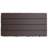 Renovación de Jardín Balcón Suelo Entrelazado Plástico-Madera Terraza Exterior Compuesto Impermeable Auto-Instalación Suelo de Pasillo Exterior