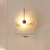 Sala de Estar Retro Francesa Villa Pared de Fondo Lámpara de Pared de Mármol Lámpara de Lujo de Mediados de Siglo Dormitorio Mesita de Noche Pasillo Pasillo Lámpara de Pared