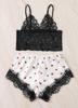 Novo Sexy Lace Chest Wrapping Costura Sexy Lingerie Bra Set Conjunto Sexy de Lingerie Europeia e Americana
