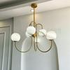 Lustre de Escada Simples Moderno e Antigo Loft Apartamento Pequeno Escolher Lâmpada de Sala de Estar Vazia Teto Inclinado Lustre Composto