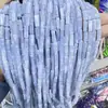 Accesorios para Joyería DIY Cuentas Espaciadoras Venta al por Mayor Trabajos con Cuentas Rectangular Piedra Imperial Ágata Roja Aventurina Tubo Redondo Cuentas Pulsera