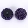 Disco de Lijado de Diamante Negro Torque de 2 pulgadas Azul-Morado Diamante Eliminación de Óxido y Cepillado Conjunto Transfronterizo Almohadillas de Lijado de Diamante Negro Torque