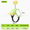 Capacete de mini motocicleta divertido, com tema de animal de estimação, para cães pequenos, capacete de segurança ajustável para scooter elétrico com uma decoração com letras acionada por mola