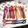 Corda de ajuste dupla com revestimento epóxi, puxador de zíper, cordão de cauda para roupas de exterior, acessórios para chaves, cordões decorativos para pendurar, feito sob medida
