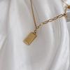 Tornozeleira Pequena de Tijolo Simples e Fashion para Mulheres de Luxo Leve Sentido de Alto Padrão Aço Titânio Ouro 18k Decoração para o Pé Exquisita Influenciador da Internet Joia Ins