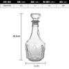 Garrafa de vidro de cristal de estilo europeu vinho estrangeiro com tampa garrafa de vinho selada dispositivo de armazenamento de vinho conjunto de vinho de despertar garrafa de uísque personalizada para uso doméstico