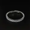 Pulseras de Estilo Europeo y Americano, Pulseras Elegantes y Ecológicas con Diseño de Circonita de Colores y Circonita Blanca, Pulsera S8250