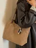 Bolso tote grande de mujer con estampado de lunares de moda estilo coreano, nuevo diseño 2026, elegante para el trabajo, de hombro y de mano