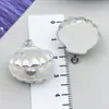 Accesorios de Resina Coloridos Electrochapados con Conchas de Perla para Pulseras, Collares, Aretes, Llaveros, Colgantes y Dijes DIY