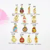 Nuevos Accesorios de Esmalte DIY Estilo Chino para Atraer Riqueza y Fortuna, Colgante para Teléfono de Cuerda Roja Tejida, Accesorios de Latón Dorado Arenoso Joyería