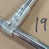 Tubo Redondo de Acero Inoxidable 20/25/32 Conector Galvanizado Clip Sujetador Móvil de Seis Puntas Sin Soldadura Accesorios