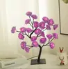 Lámpara de rama de rosa LED transfronteriza USB flor artificial decoración de dormitorio regalo de Navidad San Valentín lámpara de mesa pequeña decorativa