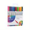 Set de Marcadores de Arte de Doble Punta, Adecuado para Artista Marcadores para Colorear Finos y de Pincel, Colores Aleatorios