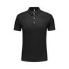 230g 70 algodón de fibra larga de tres cabos color liso cuello solapa manga corta camisa polo personalizada ropa de trabajo para personal de empresa bordado