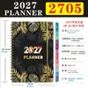 2027 Versión en Inglés Transfronteriza del Planificador Agenda Planificador, Disponible Exclusivamente en las Principales Fábricas de Guangdong