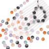 Cuentas de vidrio degradadas de 15 mm con diseño de girasol, accesorios de bricolaje, cuentas de vidrio hechas a mano, cuentas sueltas, pendientes, pulseras, material de joyería