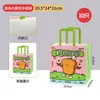 Bolsas de Tote para Hornear con Temática de Primavera, Bolsas Impresas para Empaque de Postres, Empaque para Pan y Pasteles, Bolsas de Papel Kraft para Llevar Café y Té de Leche