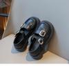 Sapatos de Princesa de Couro para Meninas 2026 Nova Coleção Primavera e Outono Menina Pequena Preto Performance Escolar Versão Coreana Sapatos Individuais Infantis Atacado