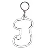 Chaveiro Pingente de Animal Alfabeto Infantil Fofo Transfronteiriço Acrílico Alfabeto Inglês Criativo Acessórios DIY Atacado