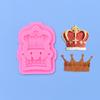 Molde de silicona de dos piezas con forma de corona para hornear pasteles DIY