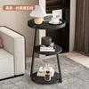 Gabinete Lateral Simple para el Hogar Sala de Estar Apartamento Pequeño Lujo Ligero Sofá Mesa Lateral Redonda Pequeña Estilo Nórdico De Pie Múltiples Niveles Mesa de Café Pequeña