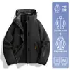 Chaqueta Tres en Uno para Hombre y Mujer, Forro Polar, Cortavientos e Impermeable, Chaqueta de Montañismo Xizang para Exteriores, Chaqueta Funcional con Logotipo Estampado
