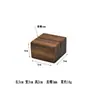 Suporte Display de Mesa para Etiqueta de Preço e Cartão de Prato Base de Madeira Maciça Suporte de Mesa para Cartão de Mesa Porta-Menu de Foto em Nogueira