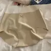 Pantaletas de Seda de Hielo Antibacterianas Sin Costuras de 10A para Mujer con Lazo Dulce, Cómodas y Transpirables con Refuerzo de Algodón Puro