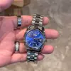 Novo Relógio Masculino com Pulseira de Aço, Alto Valor Estético, Clássico Casual, Calendário Duplo, Luminoso, Simples e Elegante Relógio Masculino de Quartzo