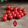 Perlas sueltas de arena roja cinabrio de mineral crudo natural de alto contenido, perlas redondas de arena morada, cuentas de juego Wen de arena imperial semiacabadas