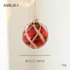 8cm Bola Brilhante Vermelha de Alto Padrão Pó Pegajoso Pó Dourado Bola Galvanizada Decoração de Árvore de Natal Pingente Decoração Suspensa Bola Suspensa