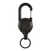 Simples Clássico Preto Redondo Montanhismo Fivela Mochila Fivela Retrátil e Fácil de Puxar Branco Chaveiro Esportivo