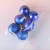 Bola de Luz Navideña Bola Brillante Galvanizada Polvo Mate Colgante para Árbol de Navidad Guirnalda Bola Decorativa de Ratán 6cm Bolas de Colores
