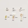 Base de Flor de Acero de Titanio, Pasador de Ojo de Acero Inoxidable, Colgante de Base de Flor de Perla, Soporte para Cuentas, Accesorios para Joyería Hecha a Mano DIY