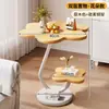 Mesa Auxiliar para Sofá para Uso Doméstico, Dormitorio, Sala de Estar, Mesa de Café Pequeña, Mesa de Noche, Mesa Redonda Pequeña para Balcón, Mesa Pequeña Estilo Vintage, Estante de Almacenamiento