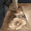 Tapetes de piso de cozinha de diatomita de luxo leve transfronteiriços, absorventes de água e óleo, resistentes à sujeira, resistentes ao desgaste, tapete antiderrapante atacado