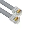 Cable de Teléfono de Seis Conductores con Conector Crystal Cobre Libre de Oxígeno Plano Cable de Red Plano de Seis Conductores Cable de Teléfono Plano de Seis Conductores 6P6C Rj12