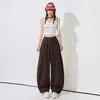 Jeans Anchos de Pierna Recta Ligeramente Curva para Mujer Hys/2026 Estilo Nuevo de Primavera y Tacto Suave de Lino-Algodón