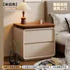 Mesita de Noche de Madera Maciza Dormitorio Hogar 2026 Nuevo Lujo Ligero Sensación de Alta Gama Pequeño Gabinete de Almacenamiento Vintage Moderno Simple
