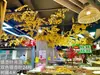 Ramas de flor de cerezo flor de durazno falsa plantas verdes de techo decoración enredaderas de flores de interior pared de celebridad de internet supermercado restaurante habitación cubierta superior fealdad