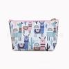 Bolsa de Maquillaje de Gato Impermeable Portátil Bolsa de Almacenamiento Lavable Linda Simple Estampado Pu Dibujos Animados Coreanos Unicornio Niña