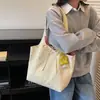 Bolsas Femininas Modernas e Estilosas, Novos Modelos Transfronteiriços, Bolsas de Ombro Casuais de Grande Capacidade para o Dia a Dia, Bolsas de Ombro Versáteis de Lona Estilo Coreano