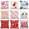 Nueva Funda de Almohada Más Vendida para San Valentín, Funda de Almohada con Diseño de Corazón, Funda de Almohada de Lino para Decoración de Dormitorio y Sofá
