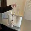 Nueva bolsa de hombro retro minimalista 2026 para mujer, gran capacidad, casual, para ir al trabajo, bolso de mano con textura tejida