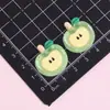 Brinquedos Comestíveis Maçãzinha Acessórios para Joias Artesanais DIY Cola de Creme Resina Charms para Crocs Material Chaveiro Ímã de Geladeira