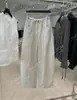 Recomendación PrincipalYuran 26 Colección Primavera/Verano Nueva Lino Lavado a la Piedra Bambú Tencel Cintura Elástica Pantalones de Aire Largos hasta el Suelo