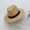 Sombrero de Panamá Neutro de Verano Sombrero de Paja para el Sol Sombrero de Sol para Vacaciones en la Playa Sombrero Jazz