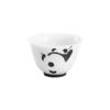 Taza de Té de Panda Pintada a Mano Pura Mi Yan Taza de Té de Cerámica Linda Taza Individual Taza de Té Simple para el Hogar Taza de Maestro Individual